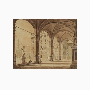"Pallazio della Signoria", Firenze. Sign. P. Gynther 1822