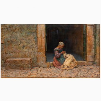 Kristian Zahrtmann – En italiensk syerske, 1902