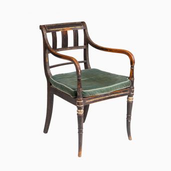 Regency armstol med sjælden patina,  England, ca. 1800–1810