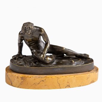 Grand Tour bronze – “Den Døende Galler”, Italien ca. 1880