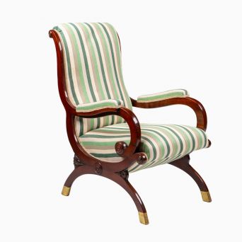 Biedermeier easy chair, Danmark ca. 1830