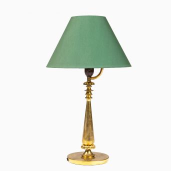 Art Deco bordlampe i messing,  Danmark, ca. 1920–30