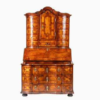 Imponerende østrigsk barokchatol, ca. 1700–1730