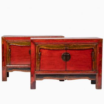 Par skænke med originale lak-farver, Qing ca. 1860