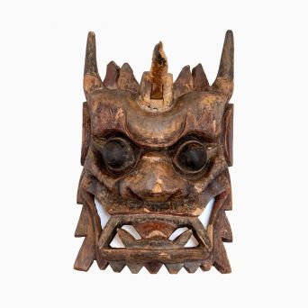 Sjælden Tibetansk Mahakala maske – 1700-tallet