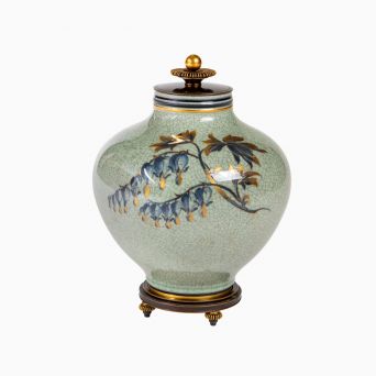 Unika låg-vase af Oluf Jensen og Knud Andersen – Kgl. Porcelæn, 1933