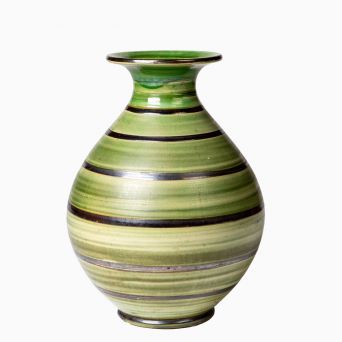 Kähler gulvvase med  Art Deco glasur, signeret HAK