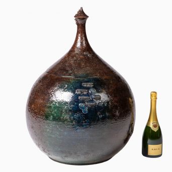 Bjørn Wiinblad - Stor unika lågkrukke i glaseret keramik