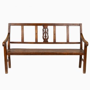 Colonial Bench in Narra Hardwood, Philippines, 1880-1900