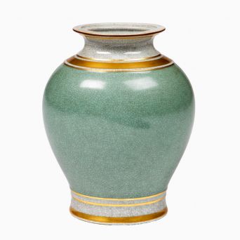 Royal Copenhagen krakelé-vase i porcelæn – Thorkild Olsen