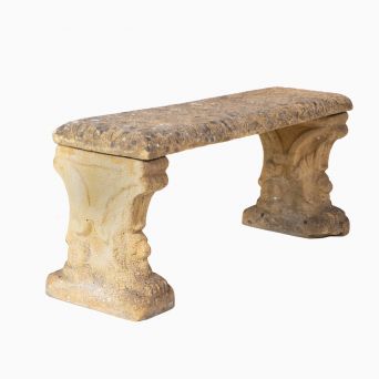 Italiensk havebænk i sandsten, barokstil, 19. årh