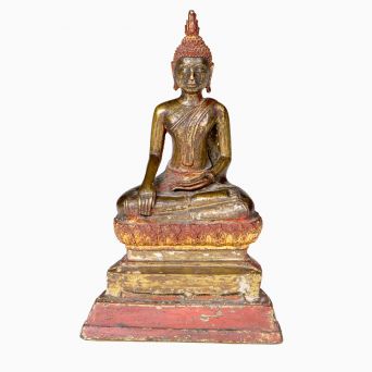 Buddhafigur i bronze – Thailand (Siam), 1800-tallet