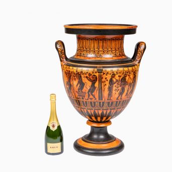 P. Ipsens Enke - Sjælden stor unika amfora-vase, 1870-90