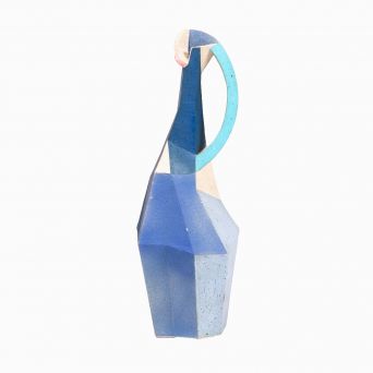 Karen Bennicke – Kubistisk stentøjsvase i stentøj