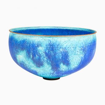 Peter Stengade – Large Azure-Blue Studio Pottery Bowl