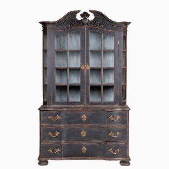 Svensk barok bureau bookcase, ca. 1730–1750