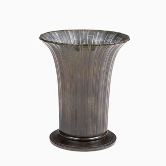 Just Andersen riflet Art Deco-vase i diskometal, model D 1940, 1937