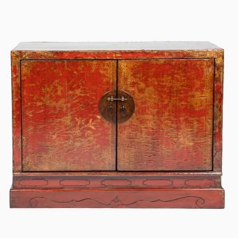 Skænk i rød og sort lak, Qing-perioden, Shanxi-provinsen, ca. 1800