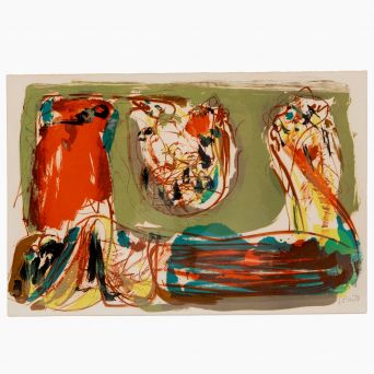 Asger Jorn litografi - "Uden titel"