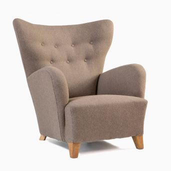 Jens Houmøller Klemmensen Armchair for Skive Møbelfabrik, Denmark, circa 1940