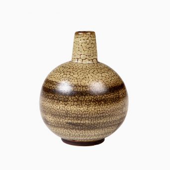 Saxbo Stoneware Vase with Crackled Glaze