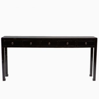 Art Deco konsolbord, sort lak
