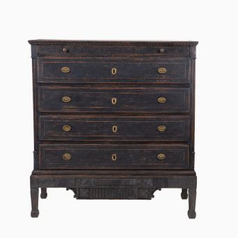 Gustaviansk kommode, dateret 1803