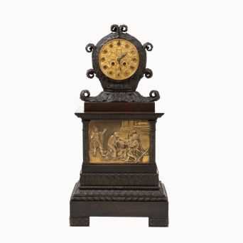 Stort Charles X bronzerur, Frankrig ca. 1820