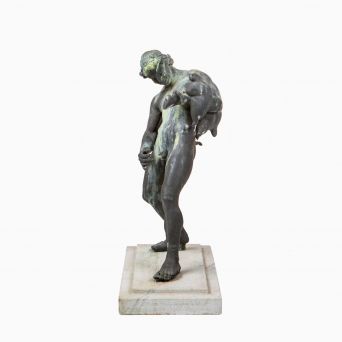 Bacchus bronzeskulptur, Italien ca. 1700–1800