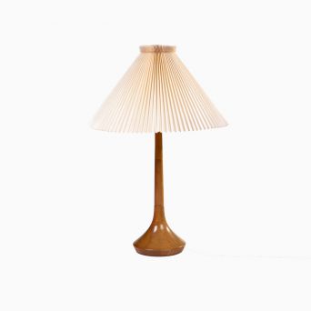 Lisbeth Brams Table Lamp in Solid Ash Wood by Brdr. Krüger, Denmark, 1960s