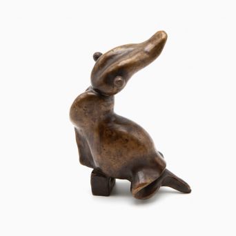 Prince Henrik of Denmark, Sirene, Small Bronze Sculpture, 1980s Model, Signed