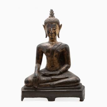 Stor Siam Buddha i forgyldt bronze, 16.–17. århundrede