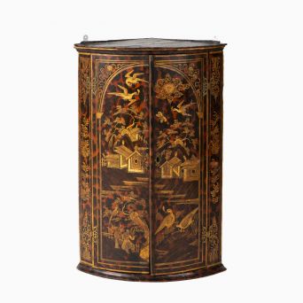 Engelsk hjørneskab, George II-periode ca. 1730,