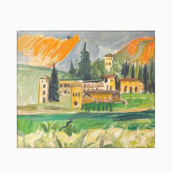 Olivia Holm-Møller – Oil Painting from Italy, c.1930