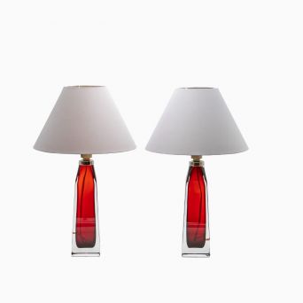 Par Orrefors bordlamper af Carl Fagerlund