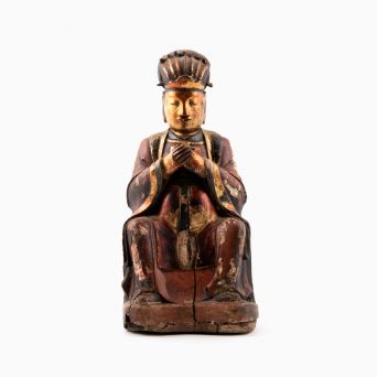 Chinese 18th Century Seated Official Figure