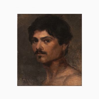 Nicoline Tuxen maleri, portræt af Und sydlandsk mand