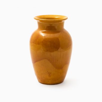 Kähler vase med gul glasur
