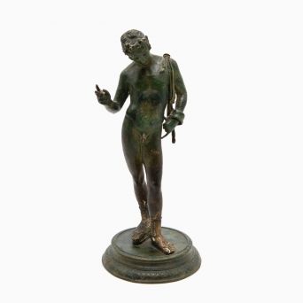 Italien Grand Tour Bronze sculpture "Narcissus"