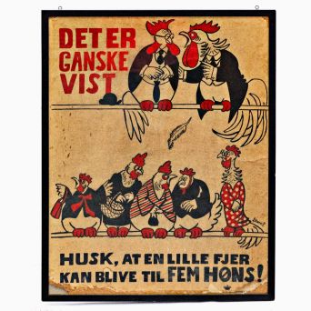 It’s Quite True! – Original Storm P. Lithograph (1940s) – Rare Danish Satirical Poster