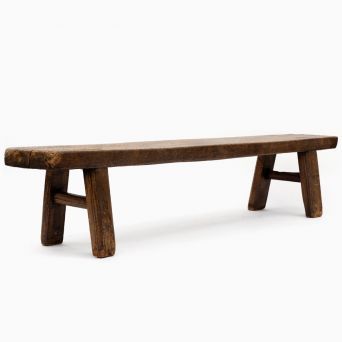 Rustic 17th-18th Century Chinese Pine Bench