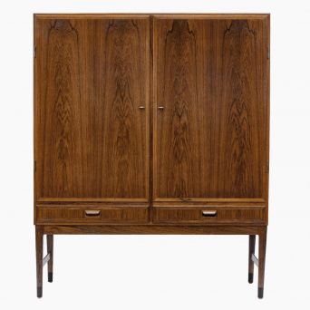 Niels Otto Møller Rio Rosewood Cabinet with Maple Interior, Denmark, 1960s