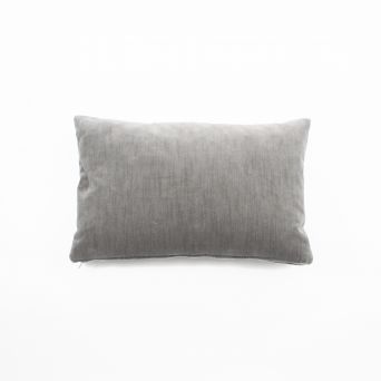 Grey Velvet Cushion 28x45