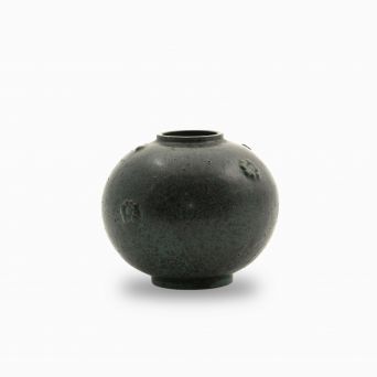 Arne Bang. Round shaped stoneware vase
