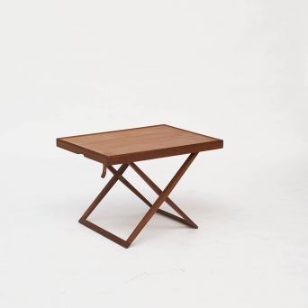 Mogens Koch Mahogany Folding Table. By Interna, c. 1960.