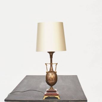 Napoleon III bronze-lampe af Cahieux & Barbedienne