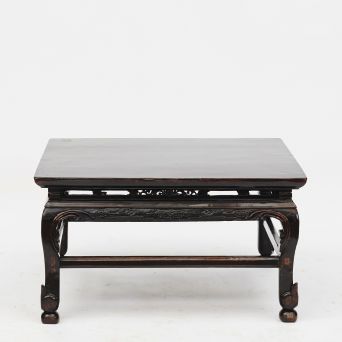 19th Century Chinese Qing Dynasty Coffee Table with Original Lacquer