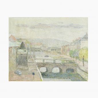 Agnete Varming maleri - Marmorbroen, Holmens kanal