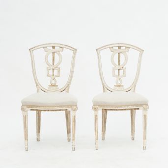 Pair of Danish Louis XVI Chairs, appx. 1790