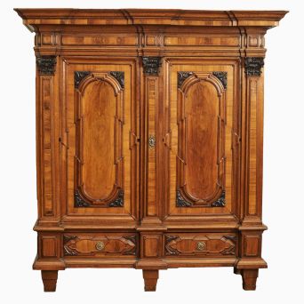 Danish 18th Century Baroque Manor House Kast or Armoire